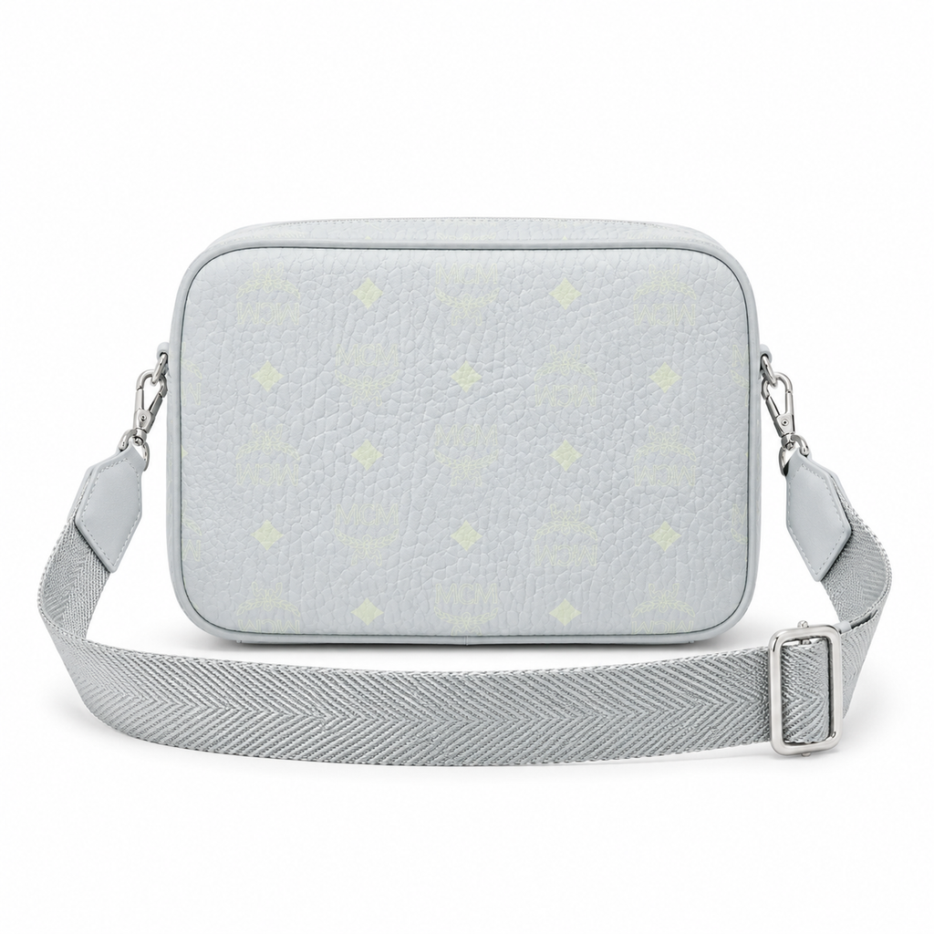 MCM Aren Visetos Mini Camera Bag – Light Grey, MMRAAKC02FP00