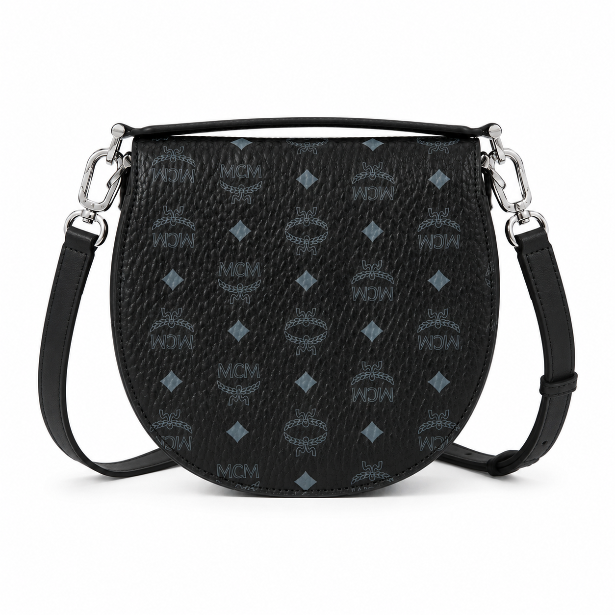 MCM Patricia Visetos Series Small Saddle Bag