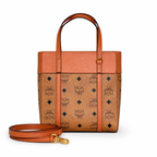 MCM Aren Visetos Series Mini Tote Bag
