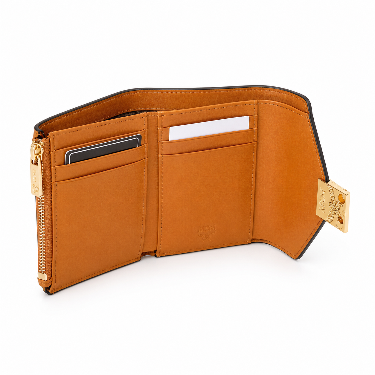 MCM Patricia Visetos Tri-fold Wallet