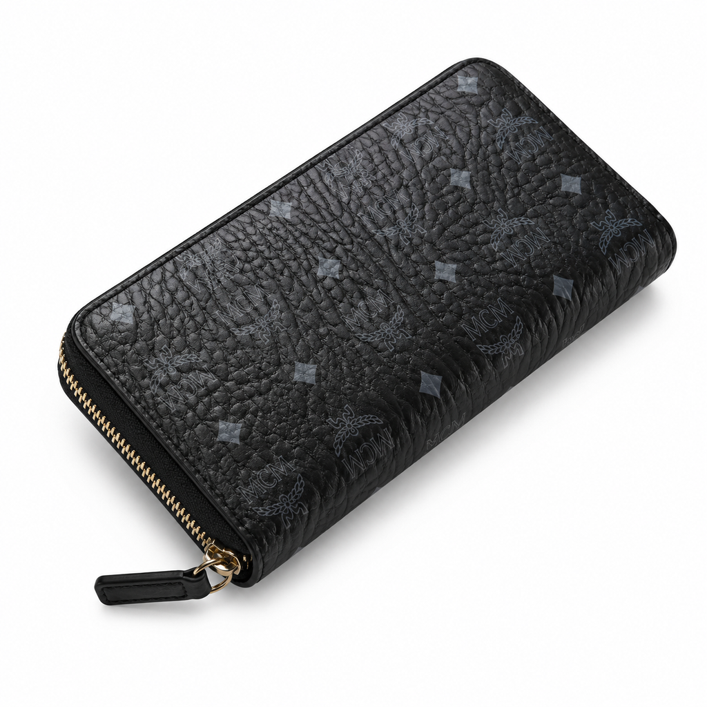 MCM Visetos Long Zip-Around Wallet