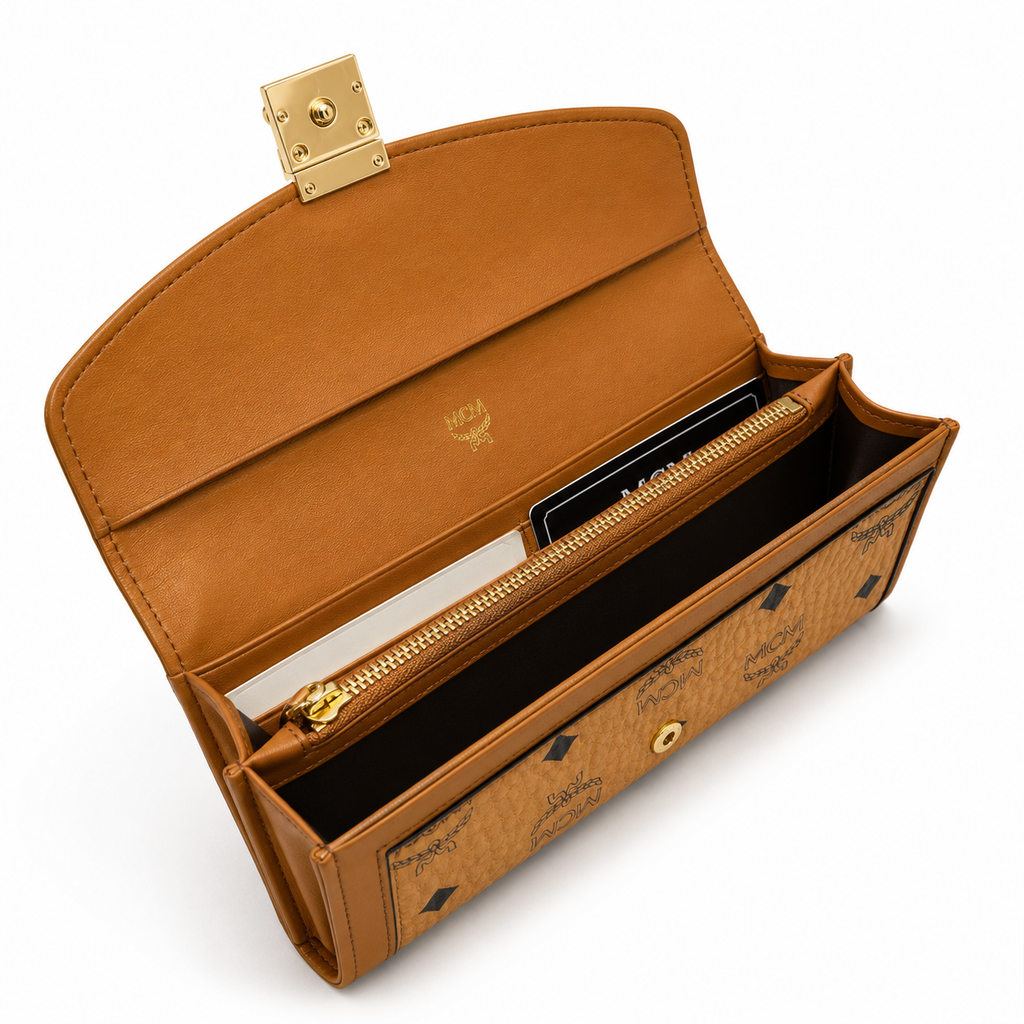 MCM Women's Long Trifold Wallet