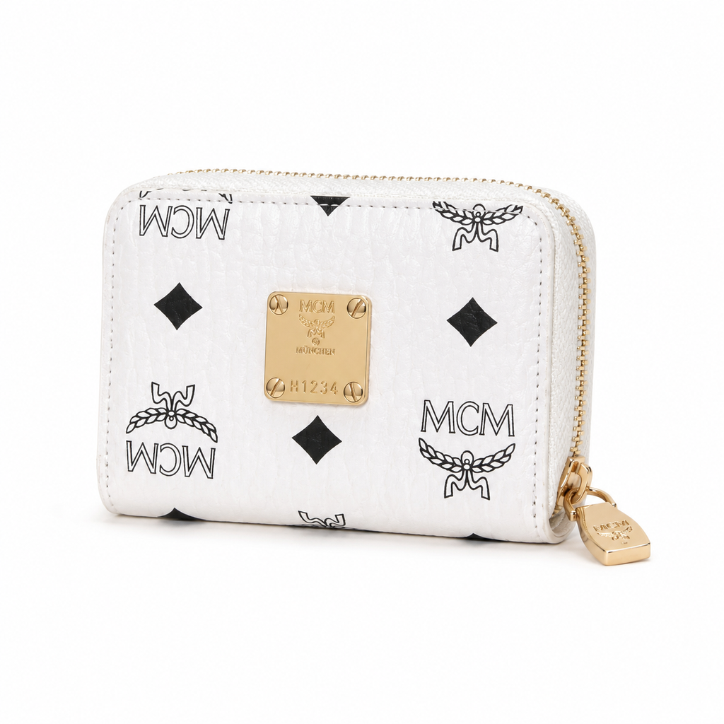 MCM Stark Mini Zip Wallet