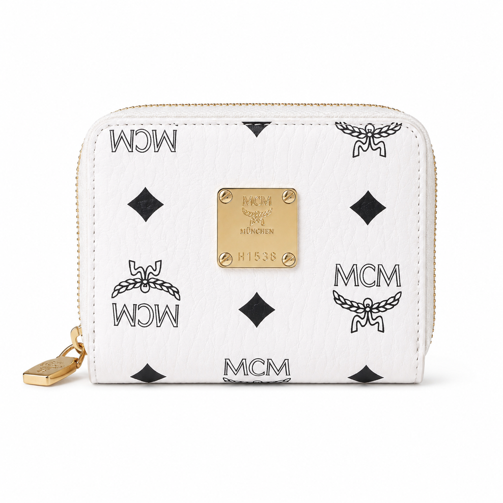 MCM Stark Mini Zip Wallet
