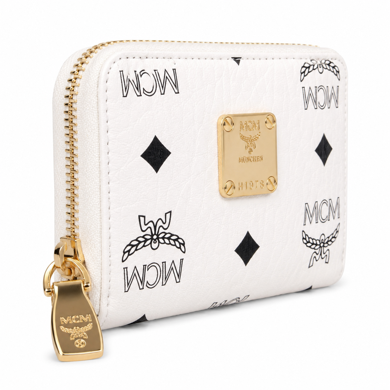 MCM Stark Mini Zip Wallet