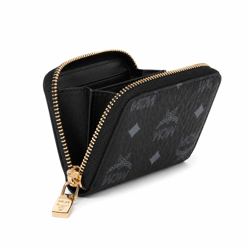 CM Visetos Original Black Mini Zip Wallet