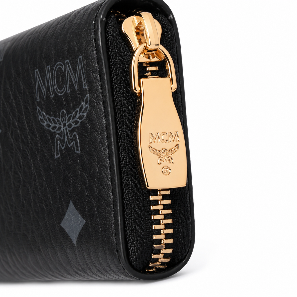 CM Visetos Original Black Mini Zip Wallet