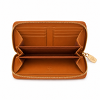 MCM Visetos Original Mini Zip Wallet – Cognac