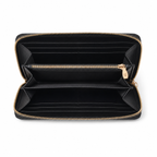 MCM Visetos Original Long Zip-Around Wallet – Black