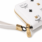 MCM Visetos Original Long Zip-Around Wallet – White