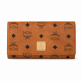MCM Visetos Original Long Wallet – Cognac