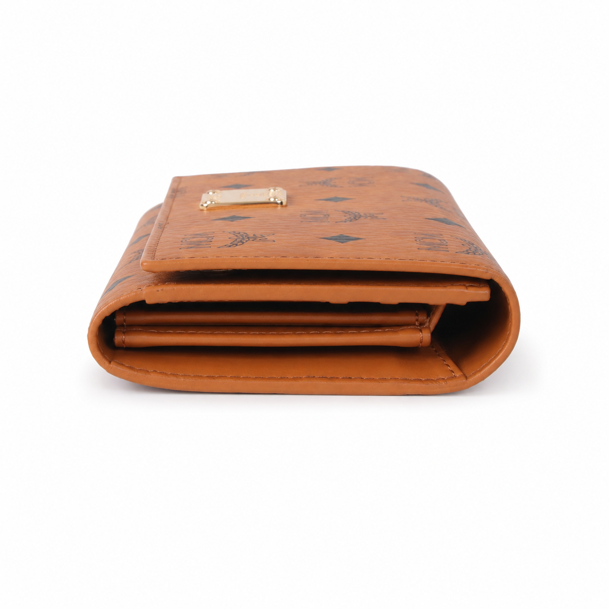 MCM Visetos Original Long Wallet – Cognac