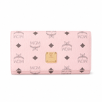 MCM Visetos Original Long Wallet - Pink
