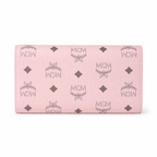 MCM Visetos Original Long Wallet - Pink