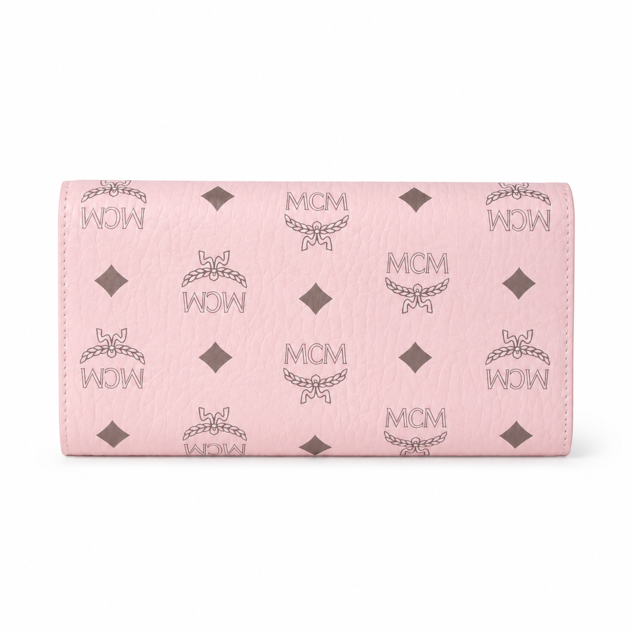 MCM Visetos Original Long Wallet - Pink