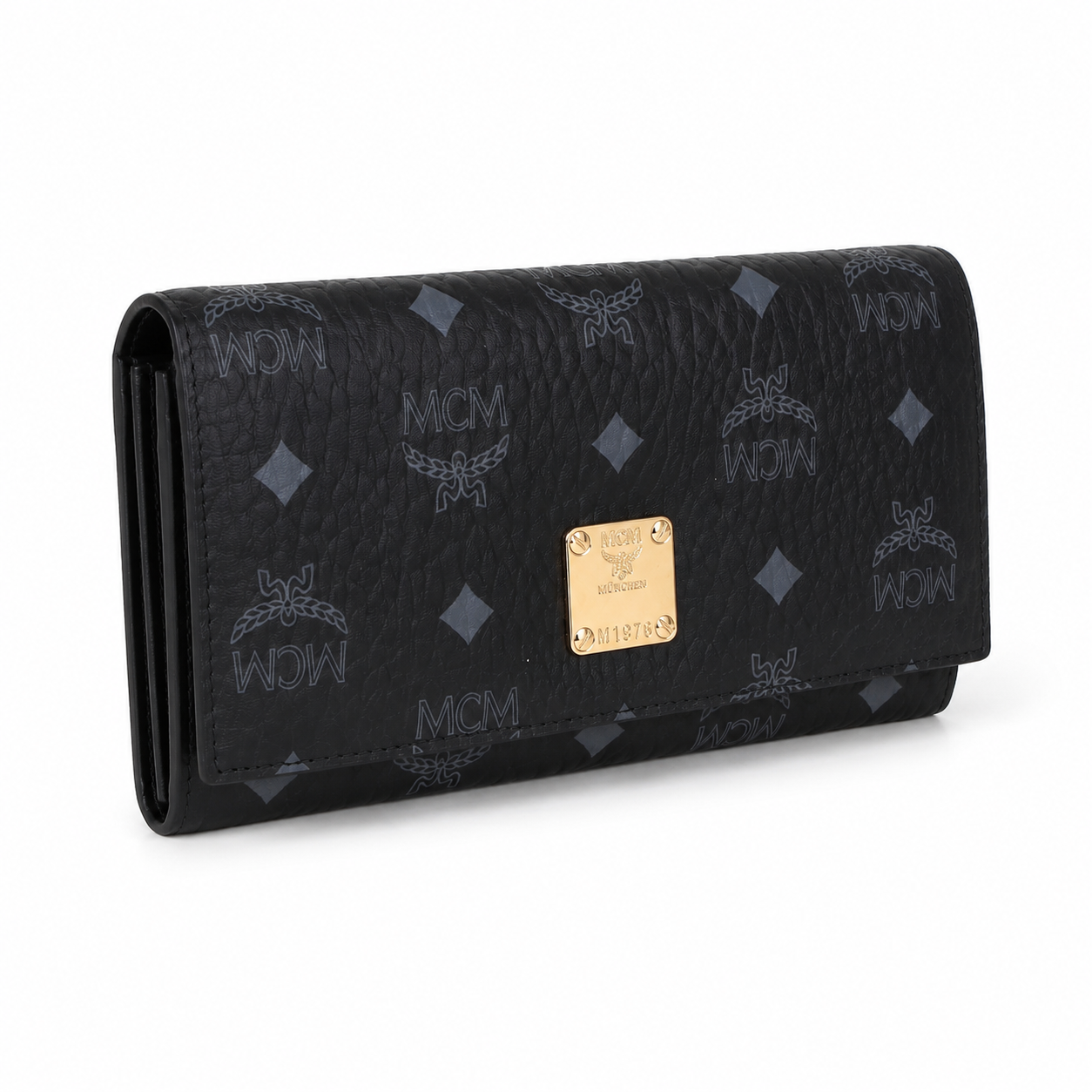 MCM Visetos Original Long Wallet – Black