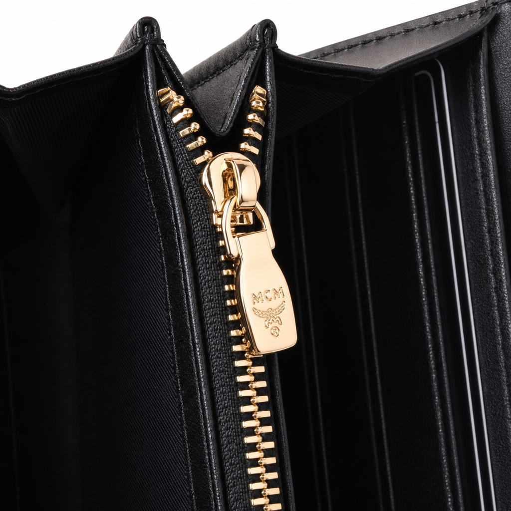 MCM Visetos Original Long Wallet – Black