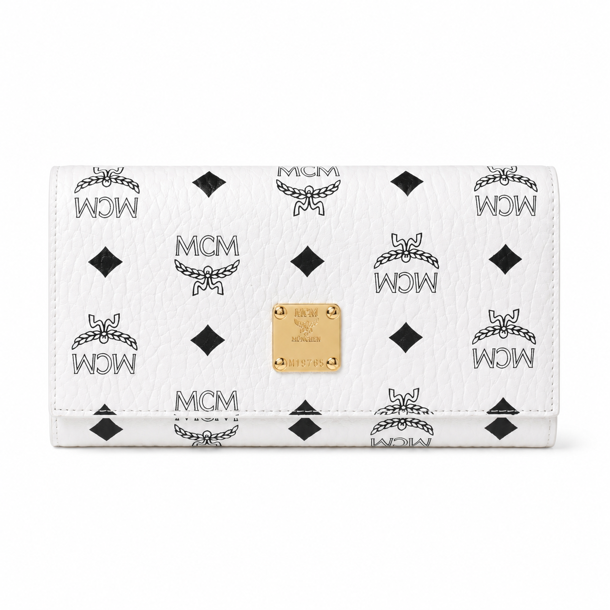 MCM Visetos Original Long Wallet – White