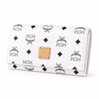 MCM Visetos Original Long Wallet – White
