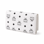 MCM Visetos Original Long Wallet – White