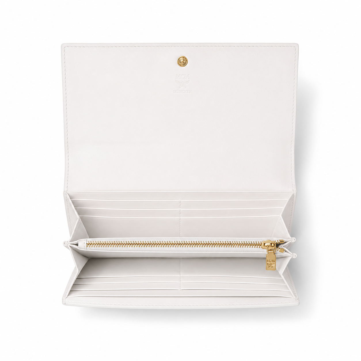 MCM Visetos Original Long Wallet – White