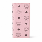 MCM Visetos Original Long Wallet - Pink