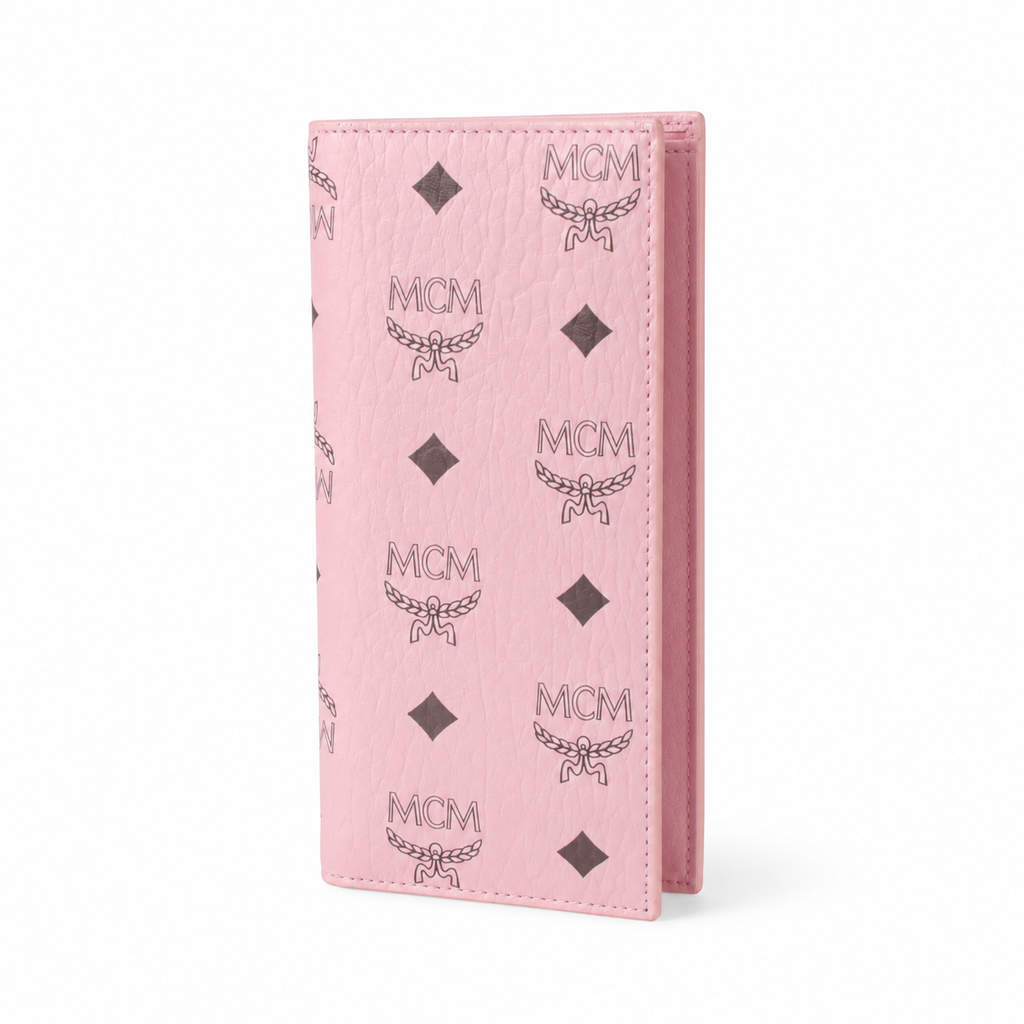 MCM Visetos Original Long Wallet - Pink