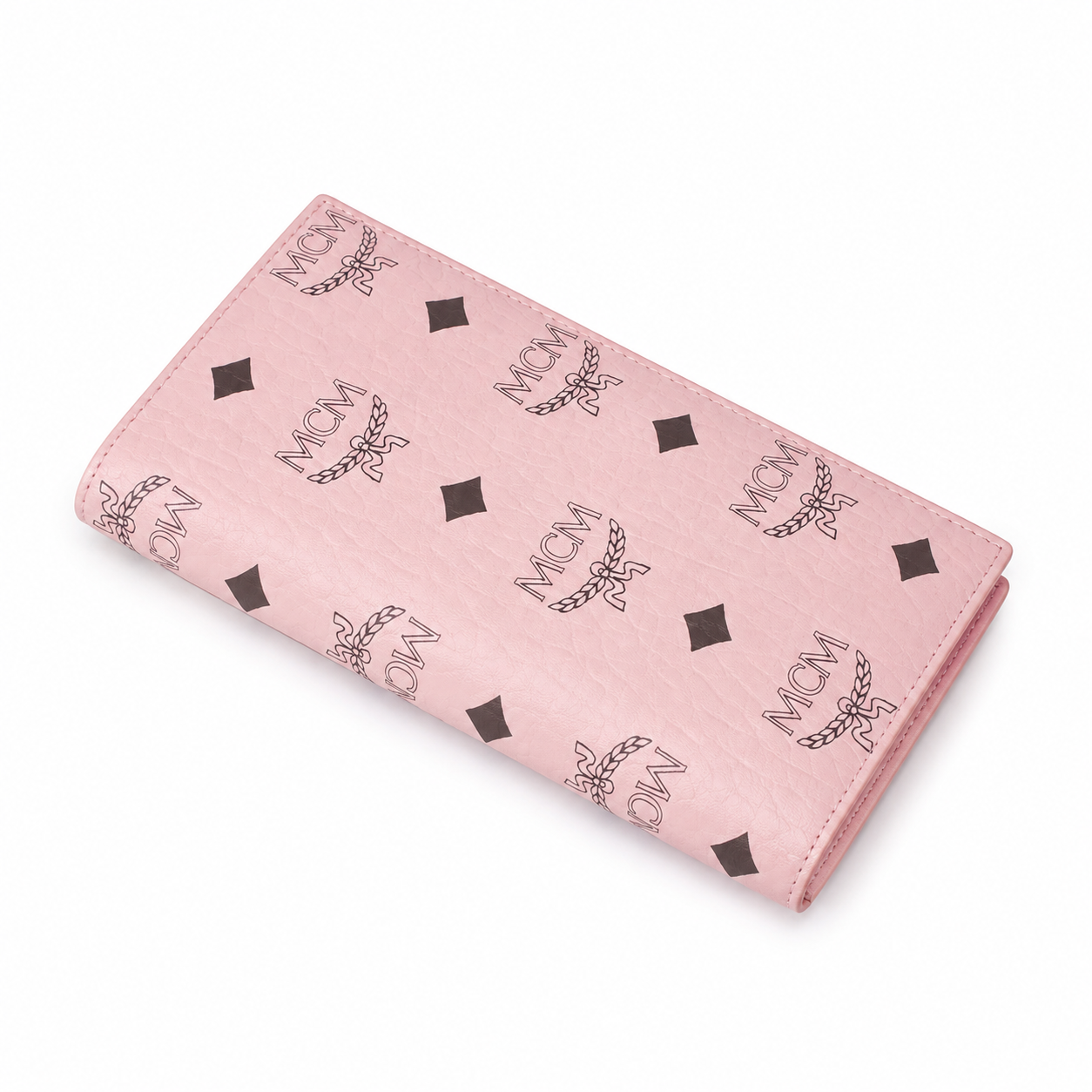 MCM Visetos Original Long Wallet - Pink