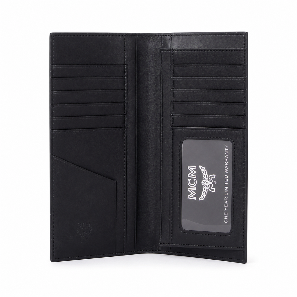 MCM Visetos Original Long Wallet – Black