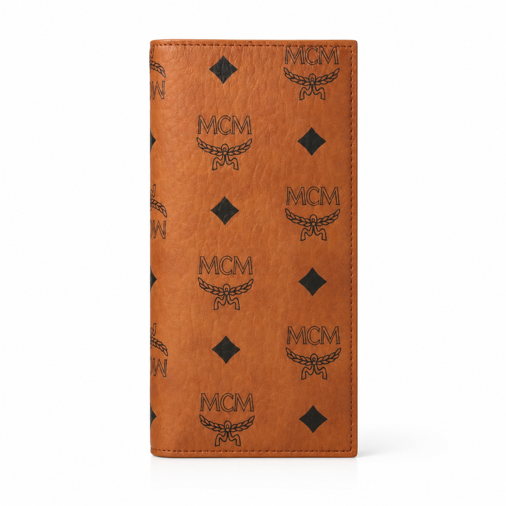 MCM Visetos Original Long Wallet – Cognac