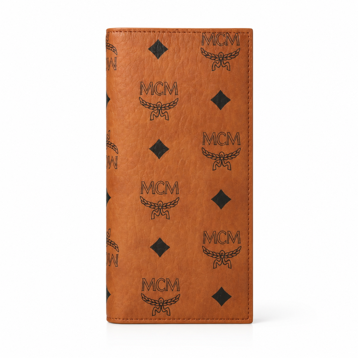 MCM Visetos Original Long Wallet – Cognac