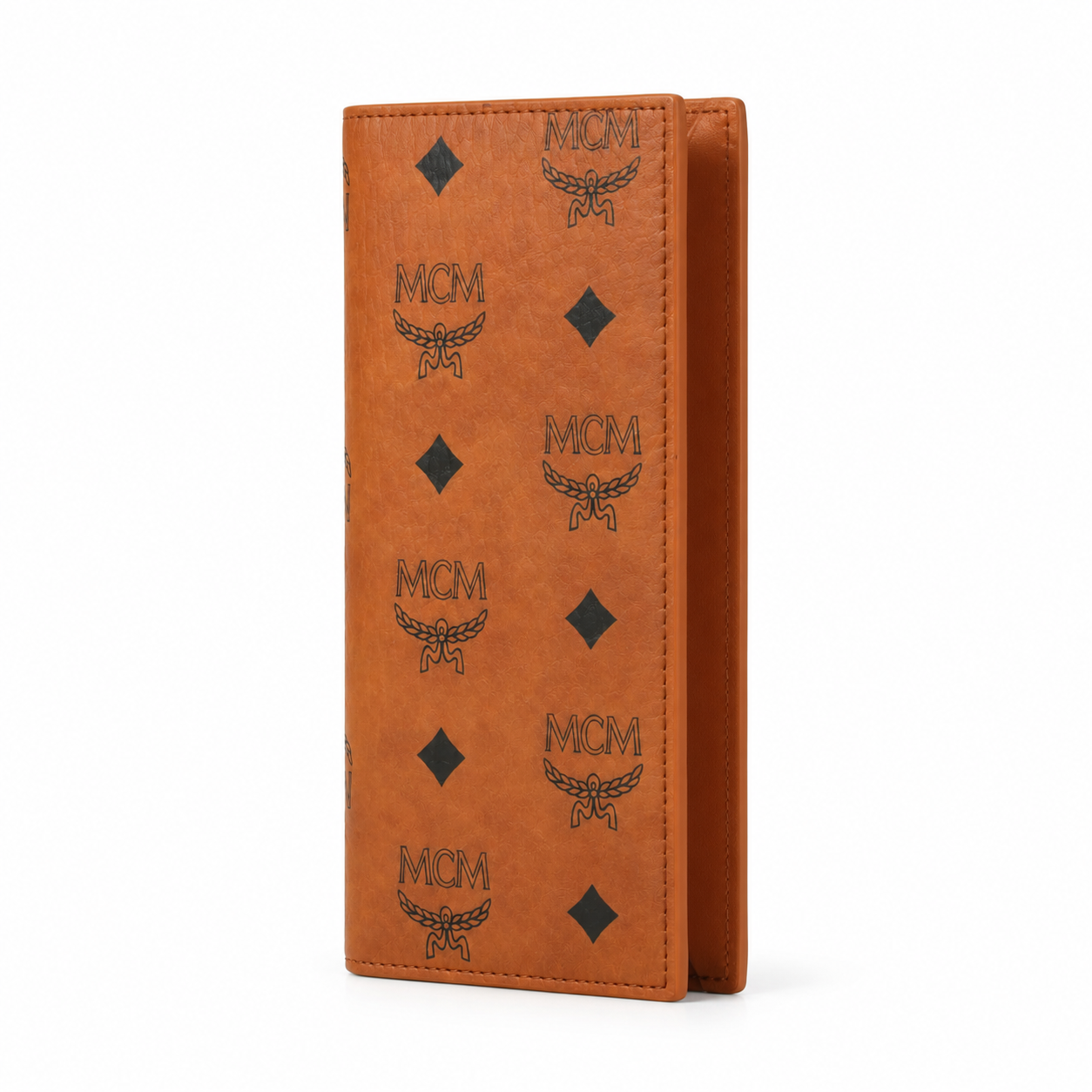 MCM Visetos Original Long Wallet – Cognac