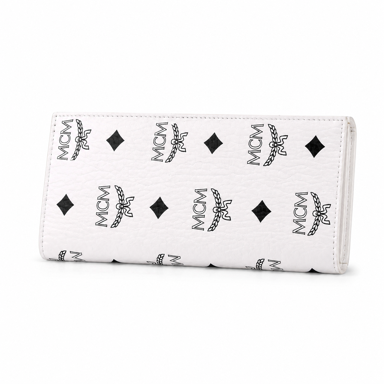 MCM Visetos Original Long Wallet – White