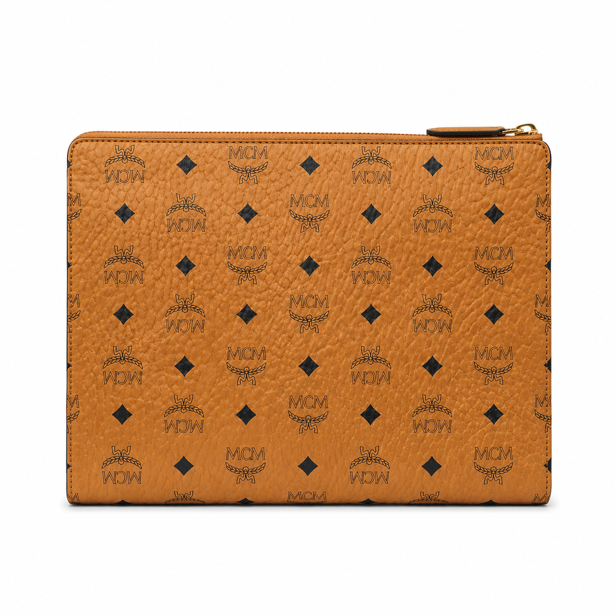 MCM Visetos Original Medium Pouch – Cognac