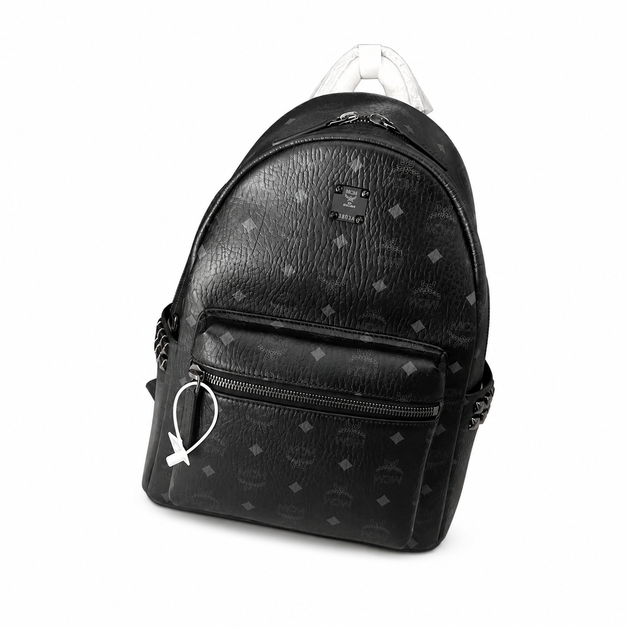 MCM Stark Series Medium Backpack (Black Knight Colorway)