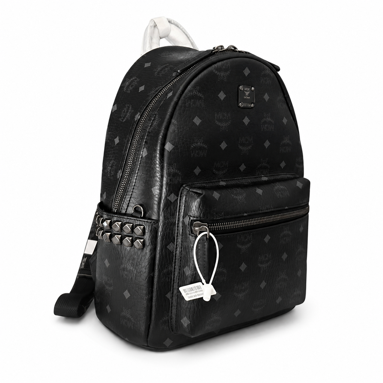 MCM Stark Series Medium Backpack (Black Knight Colorway)