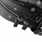 MCM Stark Series Medium Backpack (Black Knight Colorway)