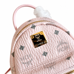 MCM Stark Series Ultra-Mini Backpack (Peach Pink)