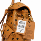 MCM Aren Mini Backpack (Cognac)