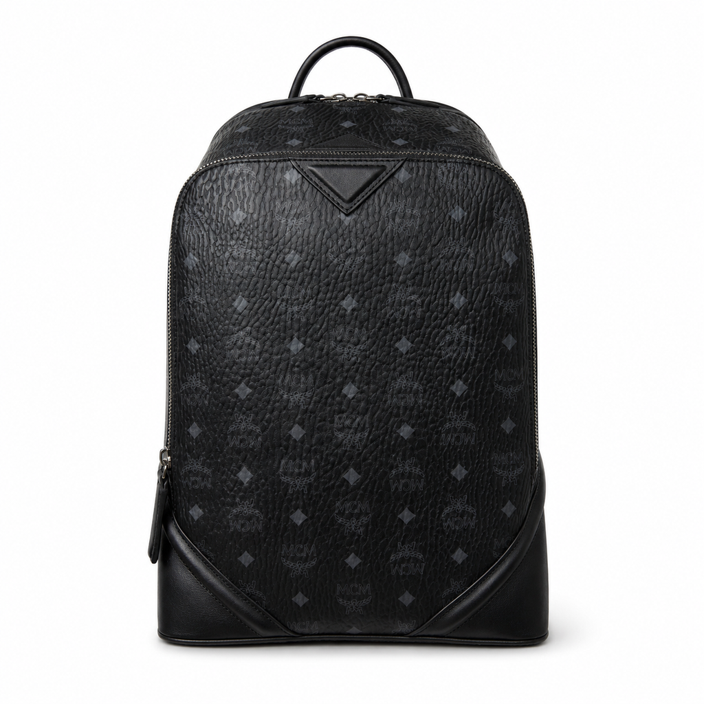 MCM Duke Visetos Series Medium Backpack (Black)MCM Duke Visetos Series Medium Backpack (Black)