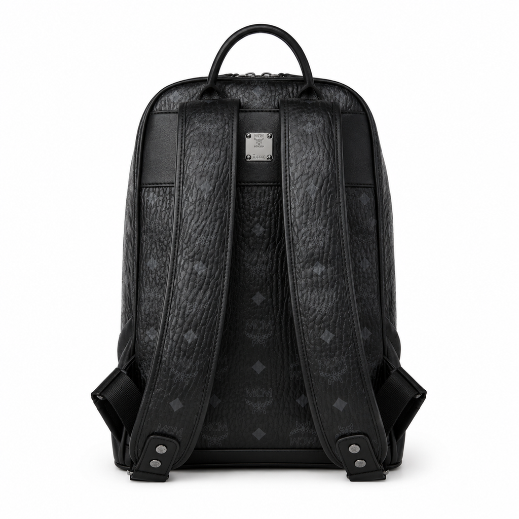 MCM Duke Visetos Series Medium Backpack (Black)MCM Duke Visetos Series Medium Backpack (Black)