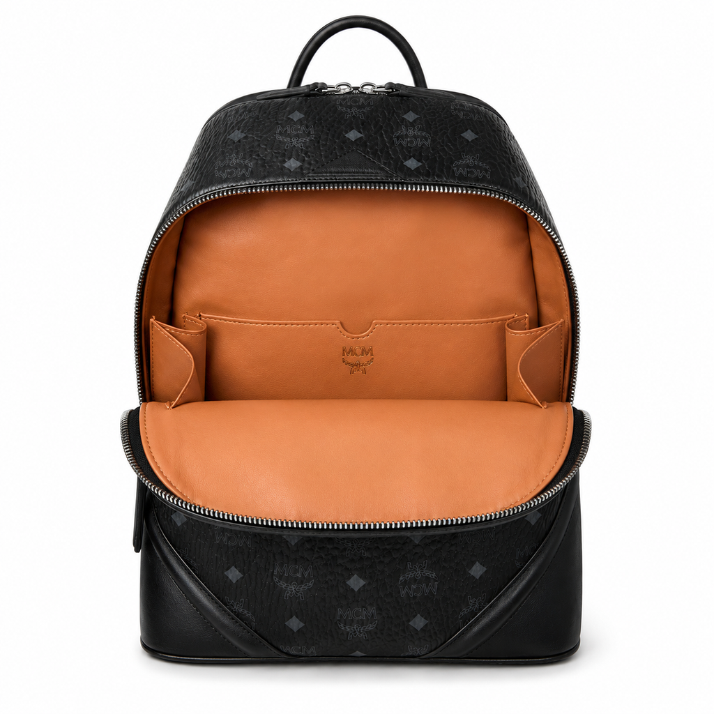 MCM Duke Visetos Series Medium Backpack (Black)MCM Duke Visetos Series Medium Backpack (Black)