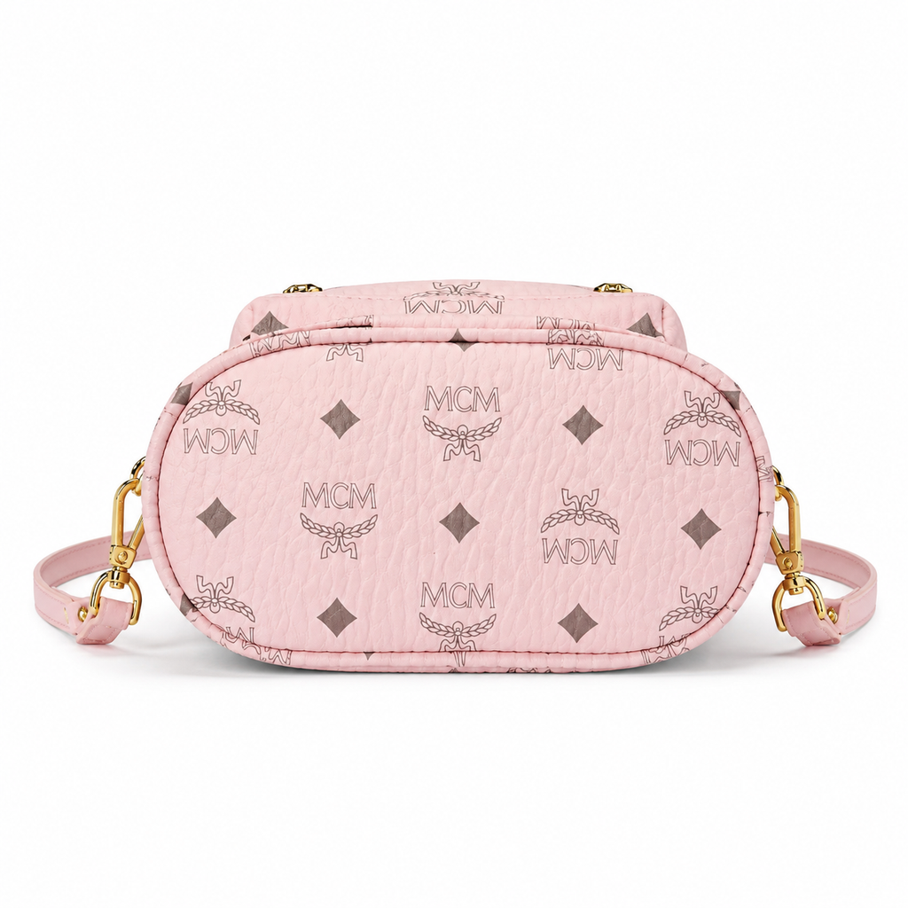 MCM Stark Series Ultra Mini Backpack (Peach Pink)