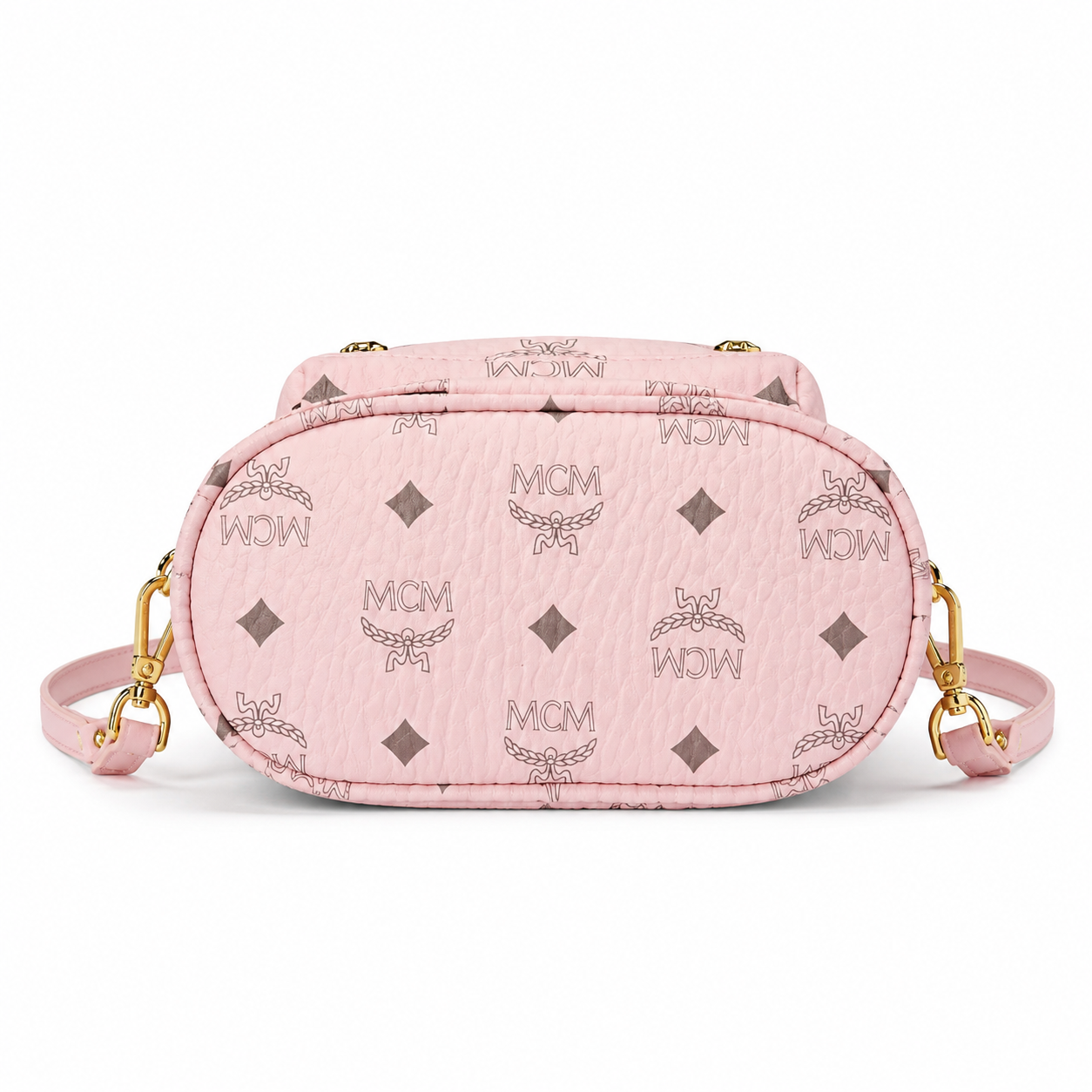MCM Stark Series Ultra Mini Backpack (Peach Pink)