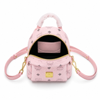 MCM Stark Series Ultra Mini Backpack (Peach Pink)