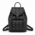 MCM Aren Visetos Series Mini Backpack (Black)