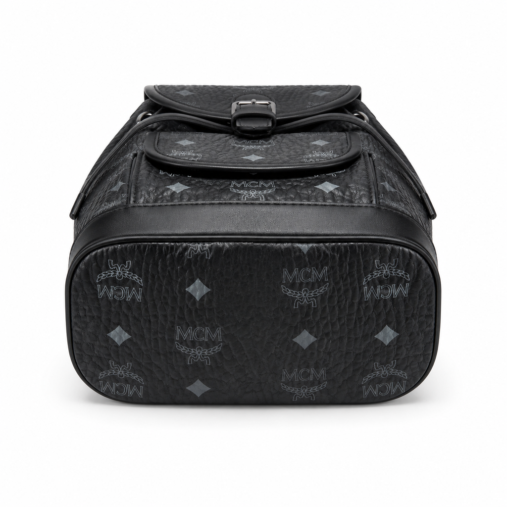 MCM Aren Visetos Series Mini Backpack (Black)