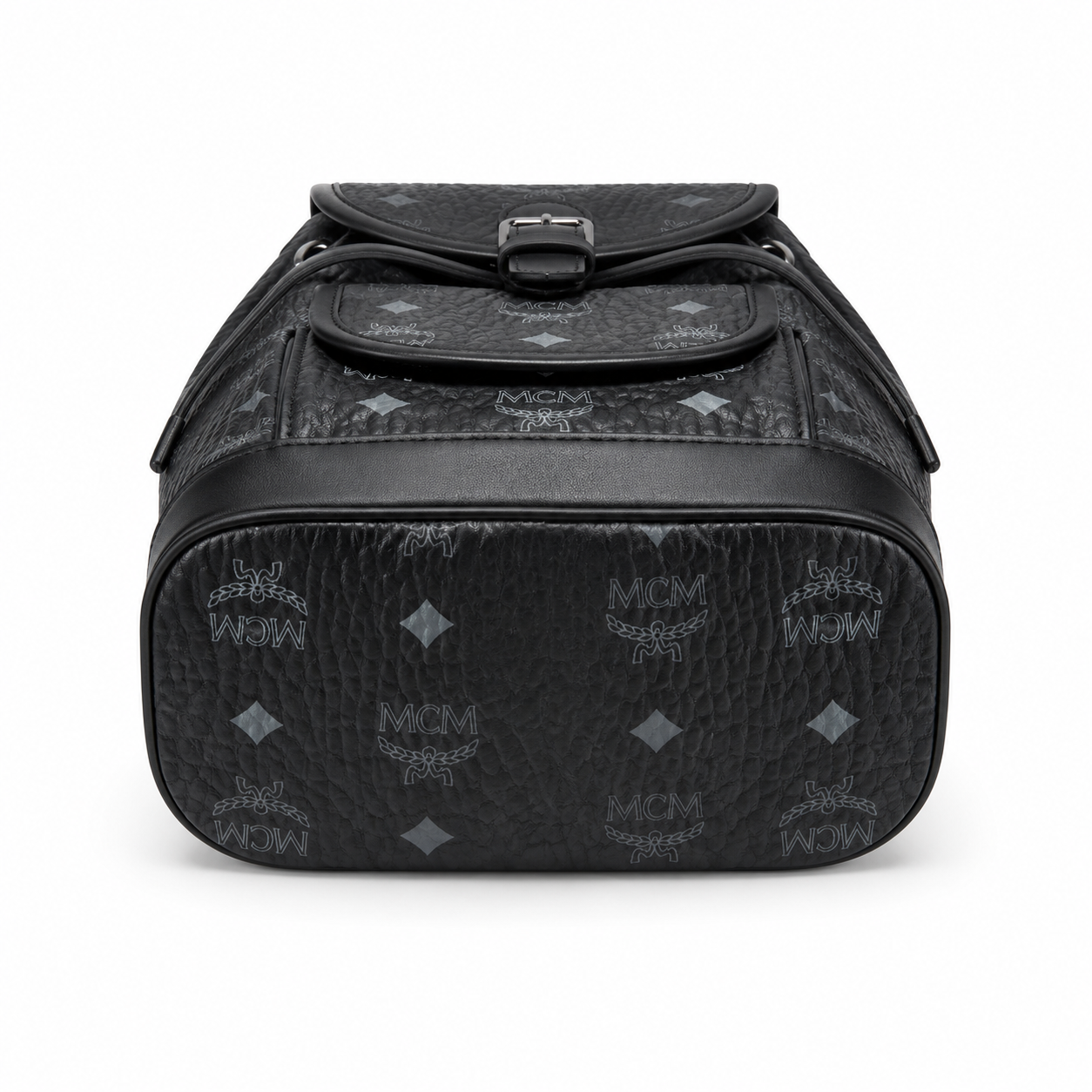 MCM Aren Visetos Series Mini Backpack (Black)
