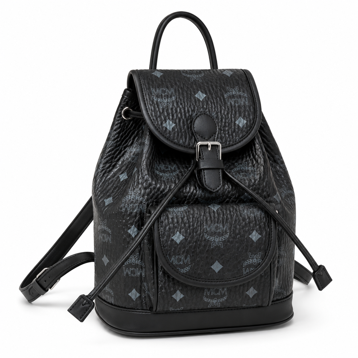 MCM Aren Visetos Series Mini Backpack (Black)