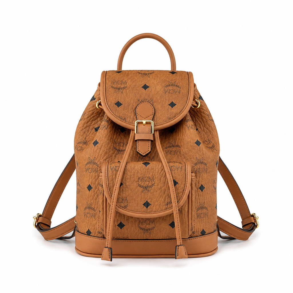 MCM Aren Visetos Series Mini Backpack (Cognac) – MCM Fine Goods